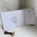 White Invitation Card With Hard Cover Thank You Card Latest Card Customized